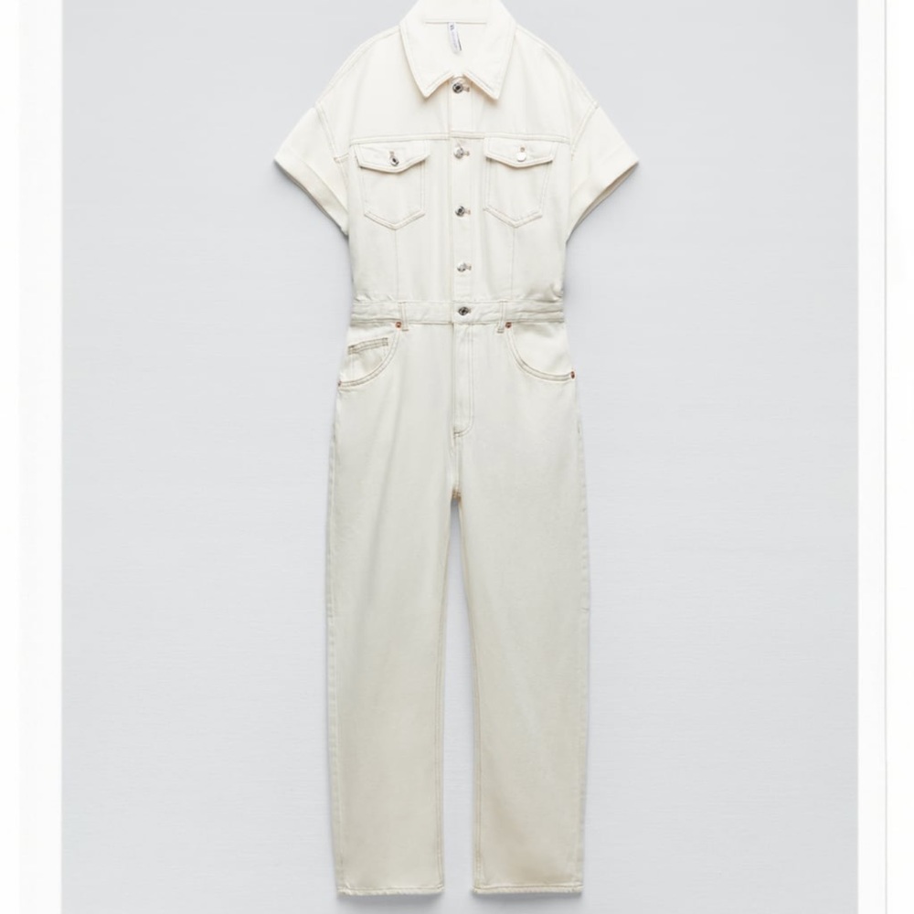 Zara Denim Jumpsuit NWT